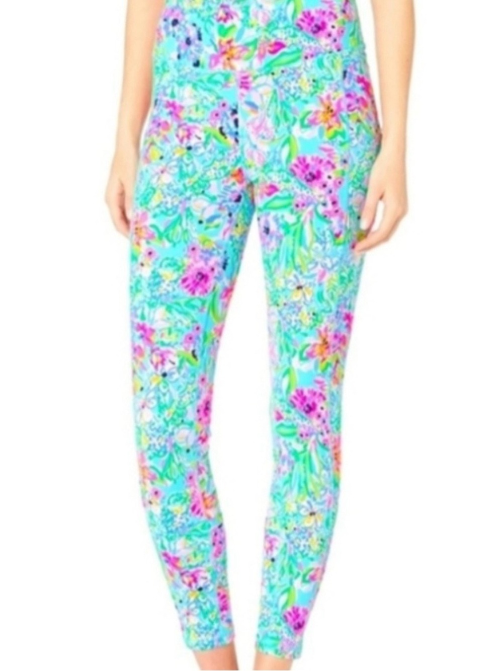 Lilly Pulitzer Lucretia Floral Leggings, NWOT, size small